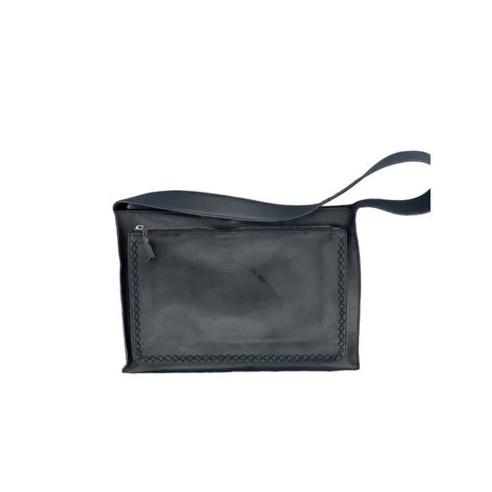 BCBG Max Azria Black Leather Shoulder Bag